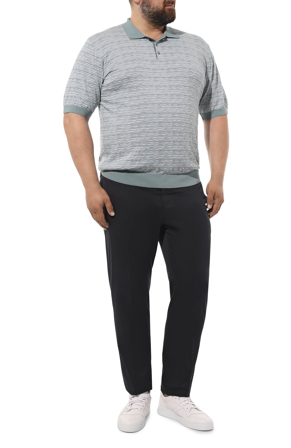 Хлопковое поло ANDREA CAMPAGNA, арт. SU23-93103/60, фото 2