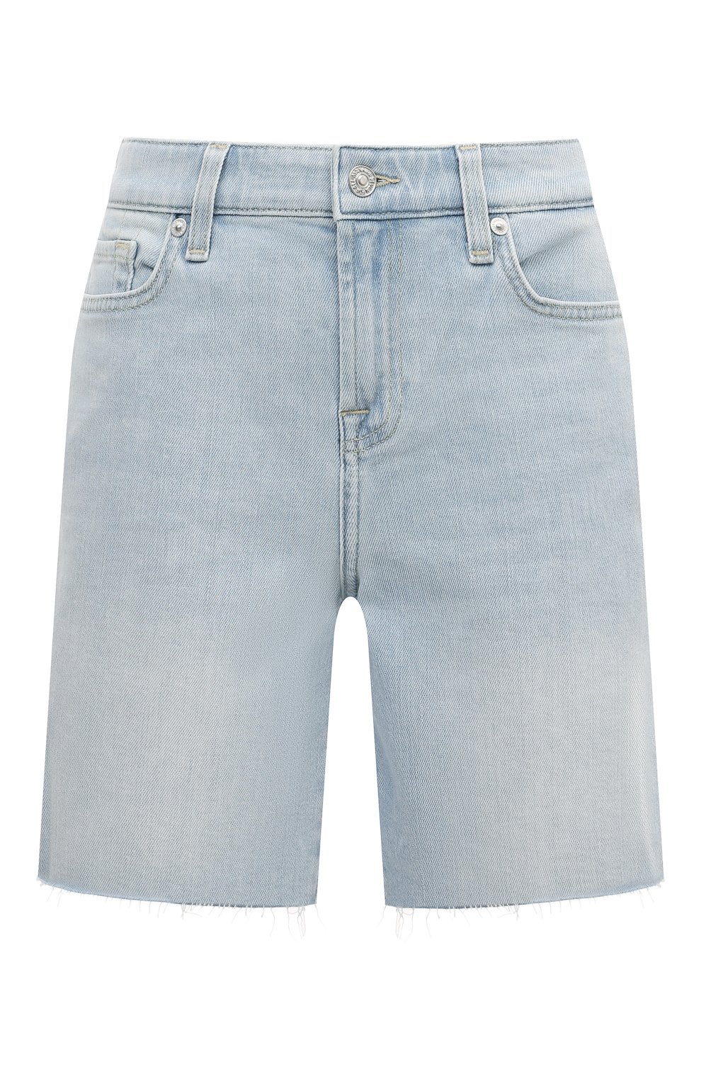 Джинсовые шорты 7 FOR ALL MANKIND голубого цвета по цене 15950 руб., арт. JSWUA500S0, фото 1 Джинсовые шорты 7 FOR ALL MANKIND, арт. JSWUA500S0, фото 1