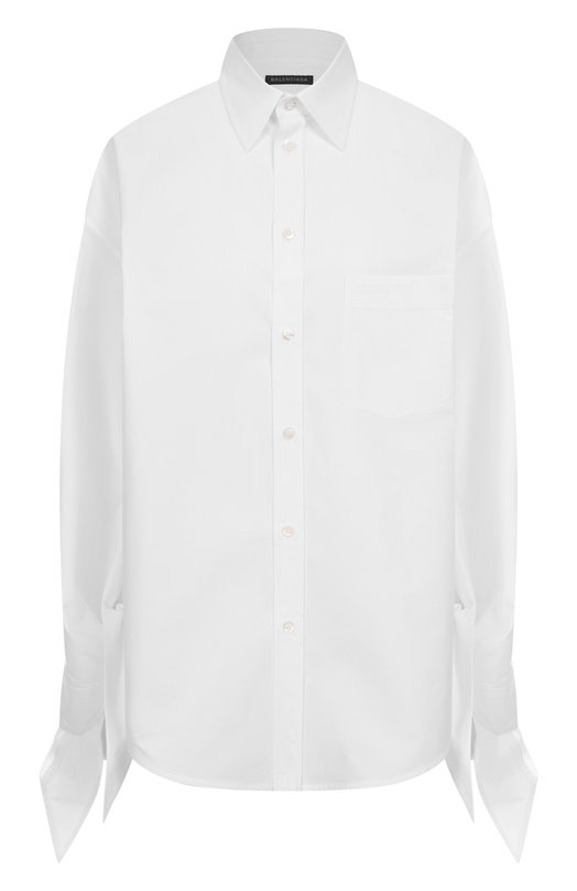 Хлопковая рубашка Balenciaga 830990/TRM28 Белый 830990/TRM28