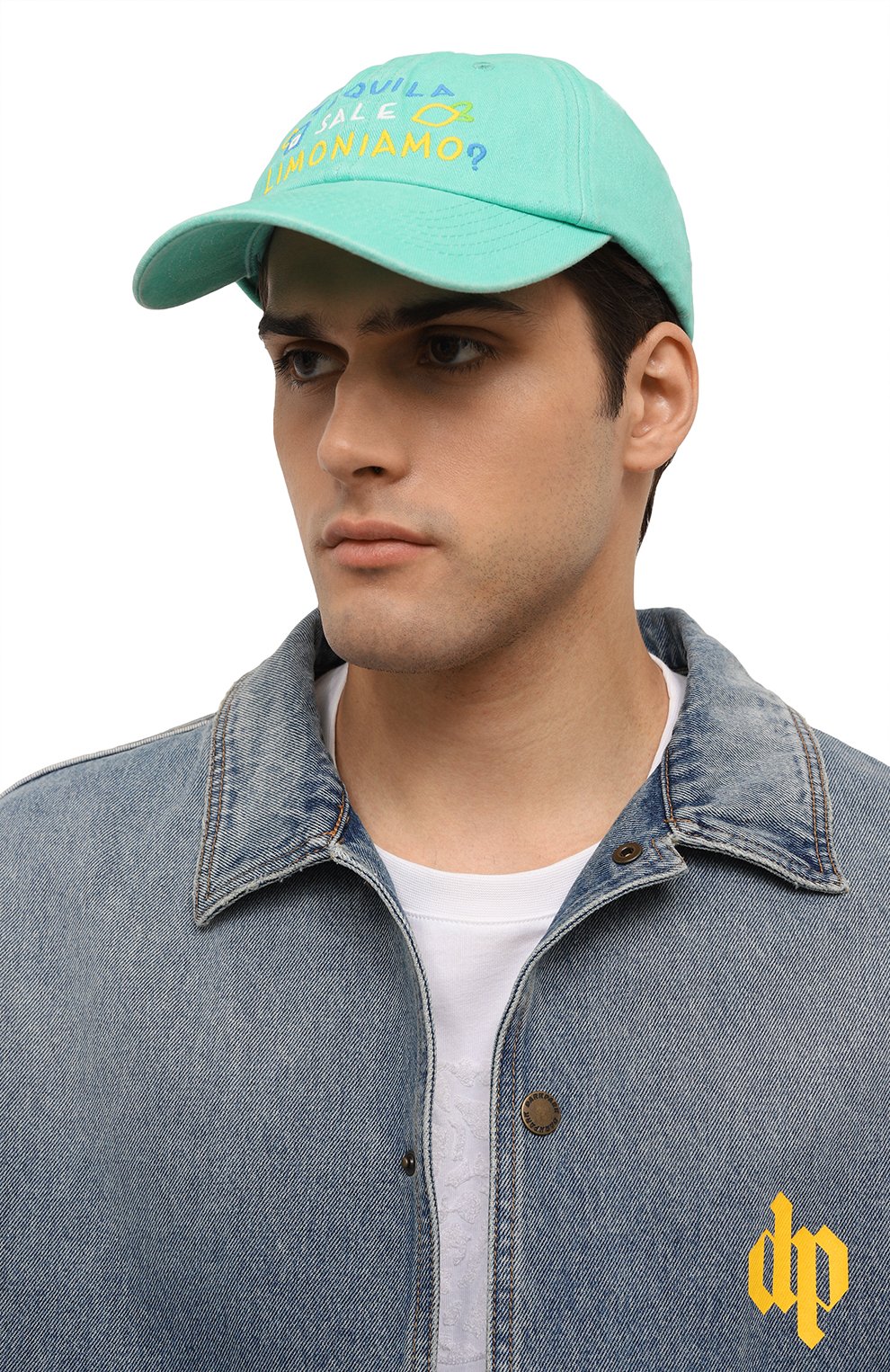 Хлопковая бейсболка MC2 SAINT BARTH бирюзового цвета по цене 5505 руб., арт. STBA/DAVIS/00423F, фото 2 Хлопковая бейсболка MC2 SAINT BARTH, арт. STBA/DAVIS/00423F, фото 2