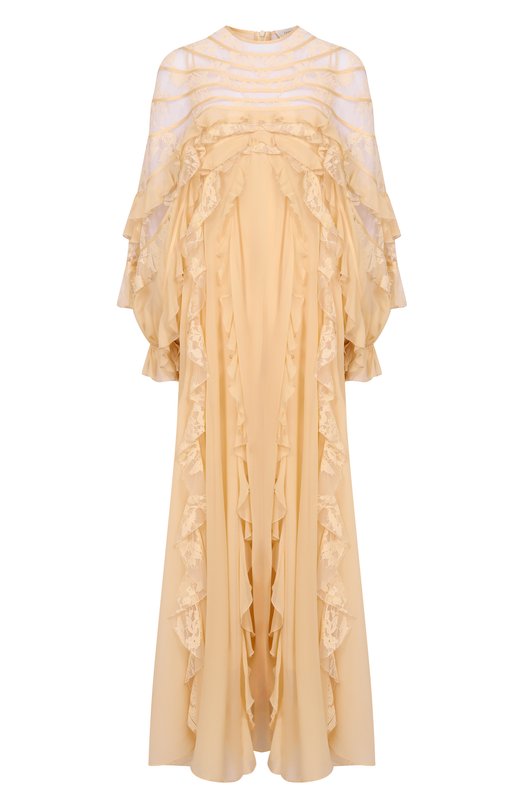 Шелковое платье Zimmermann 7104DC261 Бежевый 7104DC261