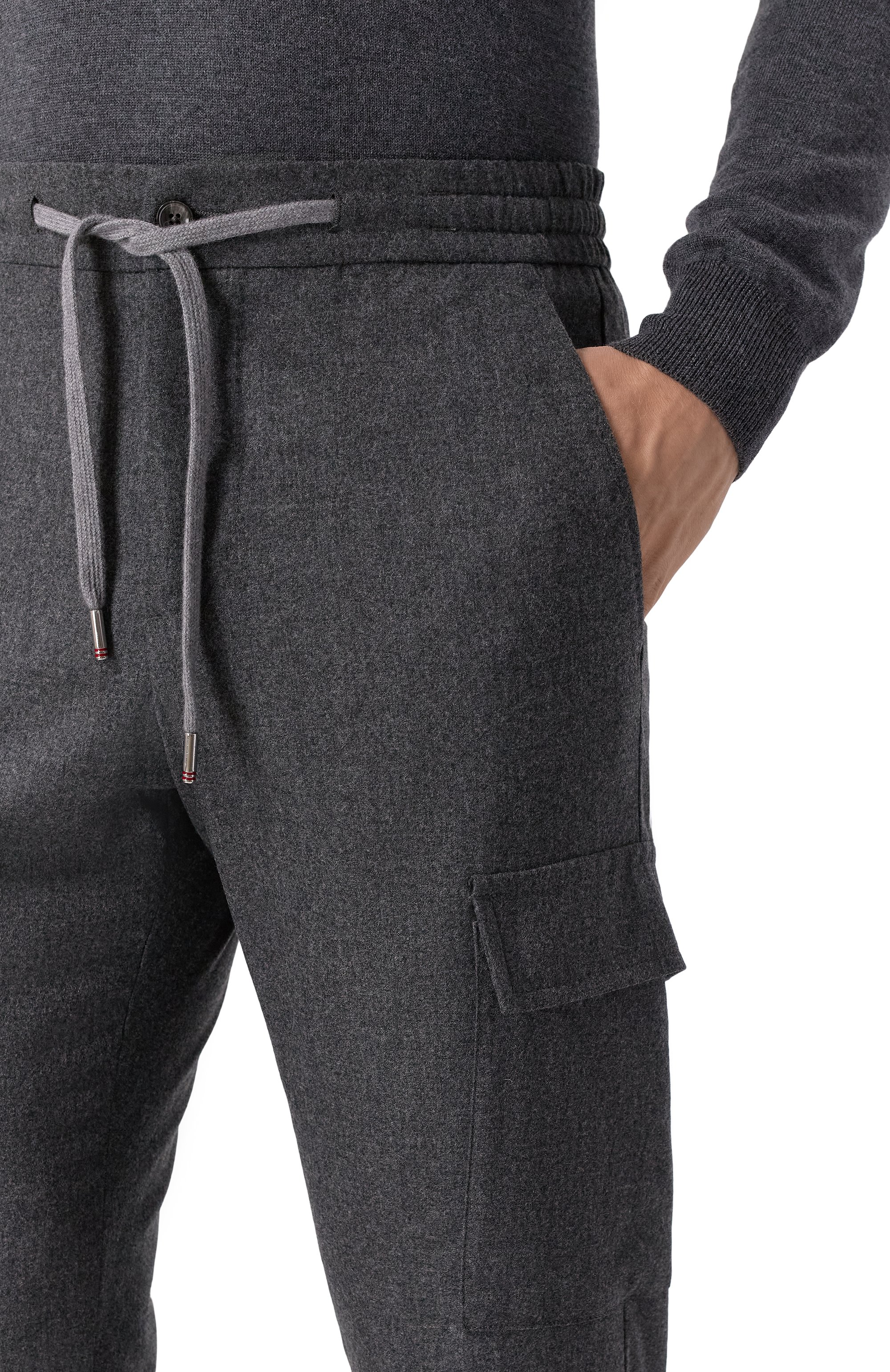 Брюки-карго из шерсти и кашемира MARCO PESCAROLO, арт. T0R/5229, фото 5