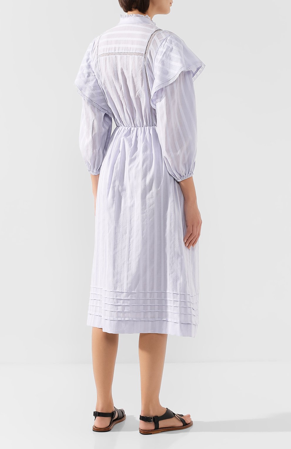 Хлопковое платье ISABEL MARANT ETOILE, арт. R01465-19A036E/PA0LINA, фото 4