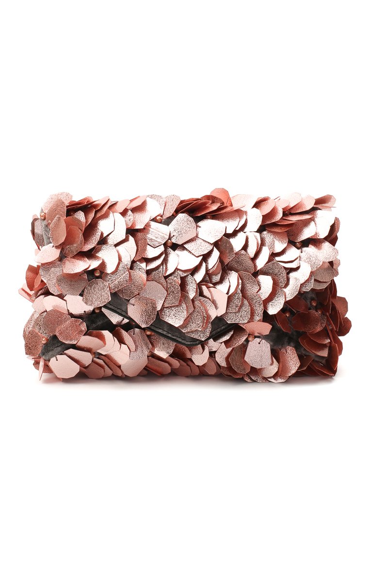 Женский клатч DRIES VAN NOTEN бежевого цвета, арт. 202-31502-800 | Фото 1 (Материал: Текстиль; Размер: small; Женское Кросс-КТ: Клатч-клатчи, Вечерняя сумка; Случай: Вечерний)