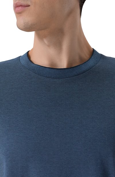 Футболка BOSS синего цвета по цене 18850 руб., арт. 50554109, фото 5 Футболка BOSS, арт. 50554109, фото 5