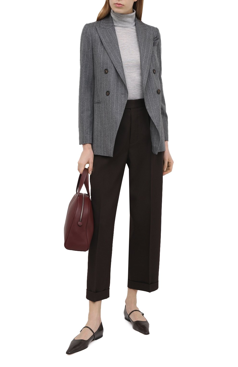 Водолазка из кашемира и шелка BRUNELLO CUCINELLI, арт. M13800063, фото 2