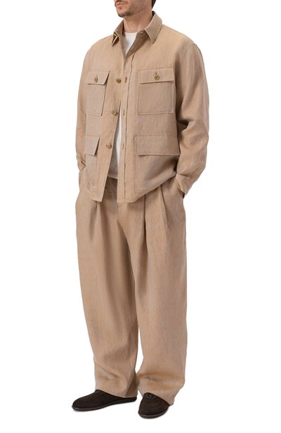 Льняные брюки GIORGIO ARMANI, арт. GM004077/TE23125, фото 2