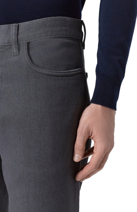 Джинсы Loro Piana FAM5357 Серый  FAM5357 Фото 5