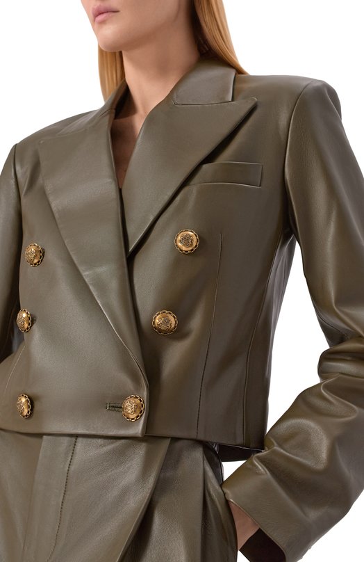 Кожаная куртка Zimmermann 5618JF251 Хаки  5618JF251 Фото 5