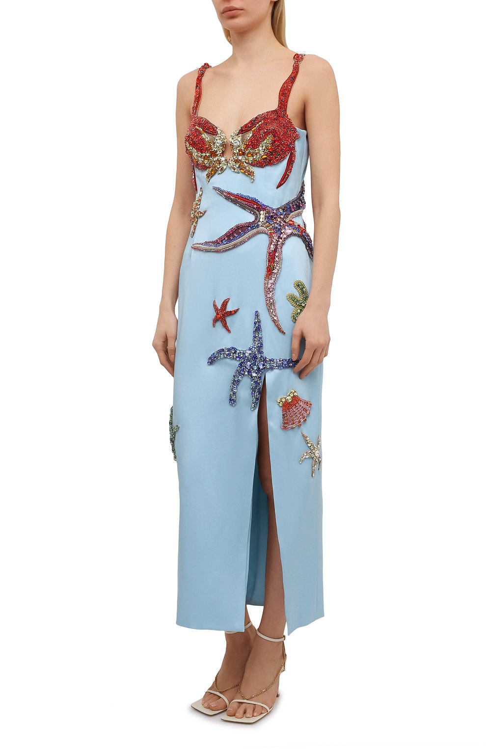 Платье VERSACE голубого цвета по цене 1875000 руб., арт. A89081/A224536, фото 3 Платье VERSACE, арт. A89081/A224536, фото 3