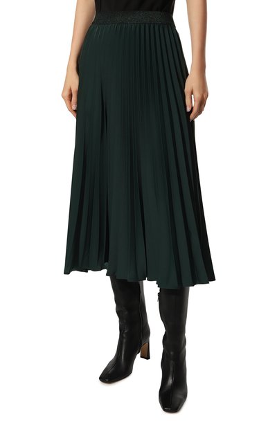 Плиссированная юбка SEVEN LAB изумрудного цвета по цене 17850 руб., арт. SKG-80 forest green, фото 3 Плиссированная юбка SEVEN LAB, арт. SKG-80 forest green, фото 3