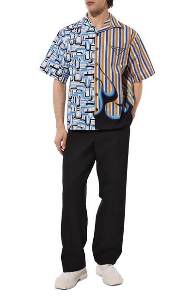 Дерби PRADA белого цвета по цене 76000 руб., арт. 2EG327-W08-F0009, фото 2 Дерби PRADA, арт. 2EG327-W08-F0009, фото 2