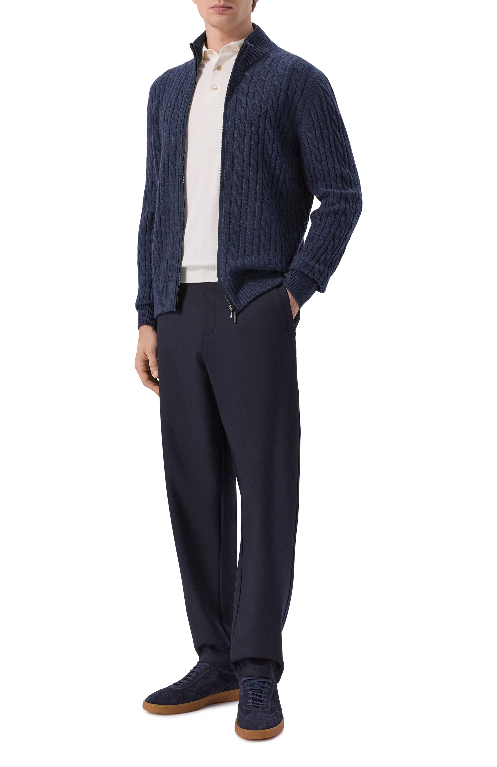 Хлопковое поло ANDREA CAMPAGNA, арт. PL1MC/SI18R, фото 2