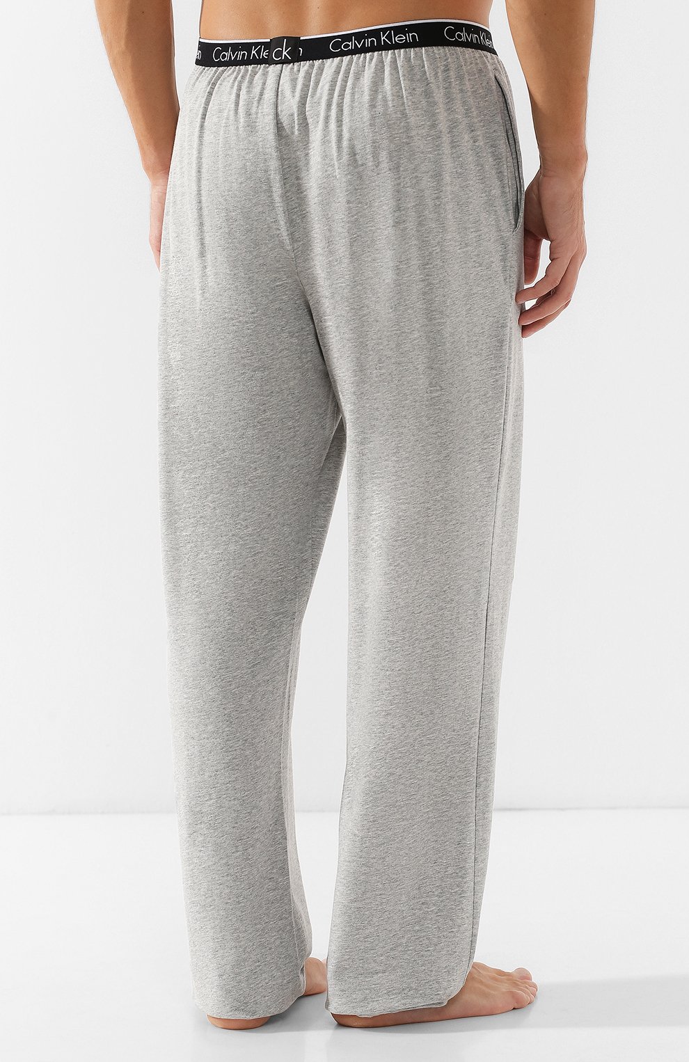 Хлопковые домашние брюки с широкой резинкой CALVIN KLEIN, арт. NB1160E, фото 4
