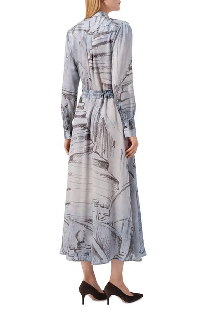 Шелковое платье KITON, арт. D52302K0585G10, фото 4