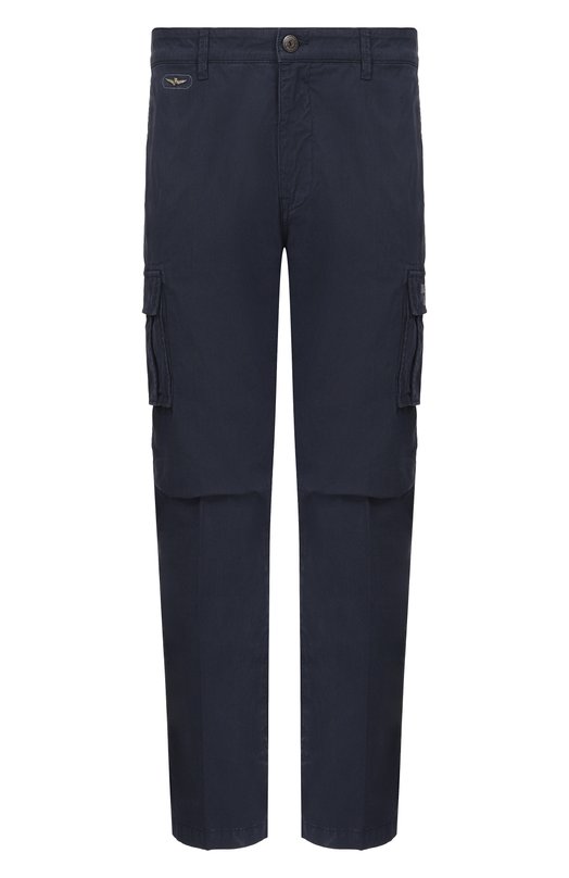 Хлопковые брюки-карго Aeronautica Militare PA1329UCT02443_001 Синий PA1329UCT02443_001