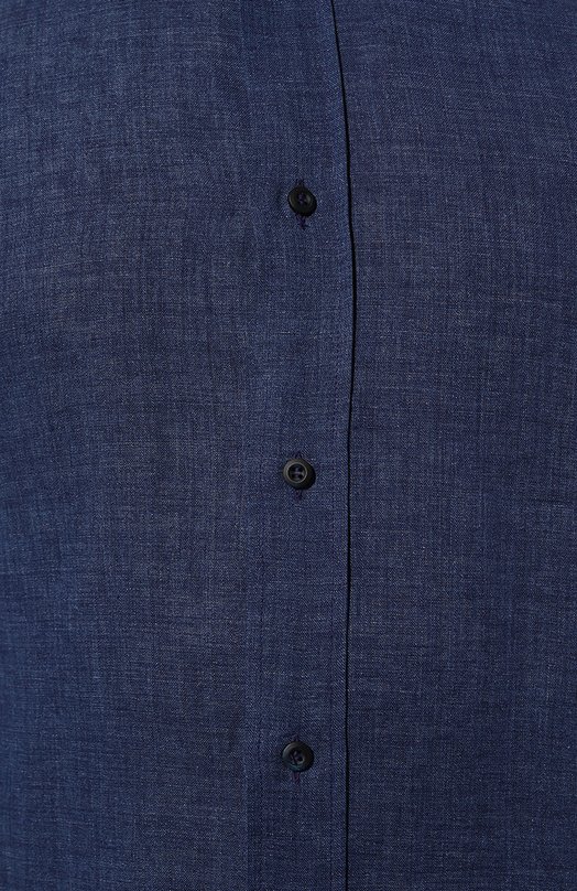 Льняная рубашка Brunello Cucinelli MB6500028 Синий  MB6500028 Фото 5