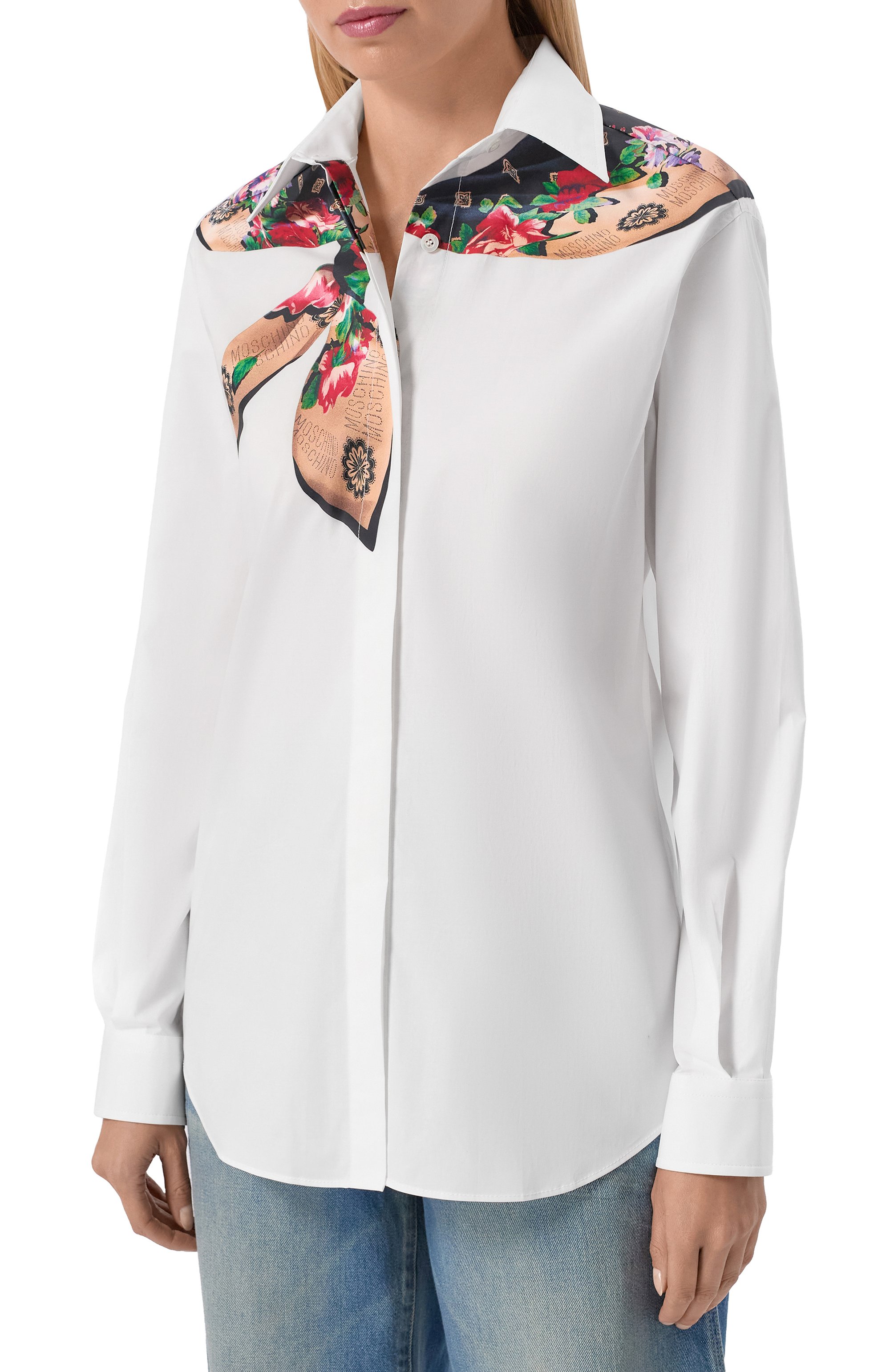 Хлопковая рубашка MOSCHINO, арт. A0220/0531, фото 3