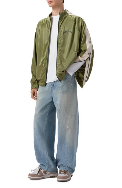 Комбинированные кеды out of office OFF-WHITE, арт. 0MIA189S26LEA005, фото 2