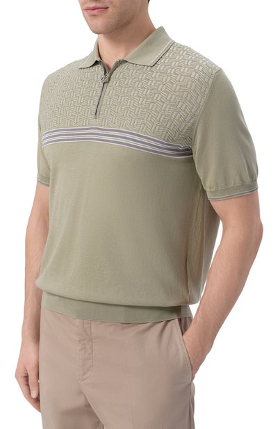 Поло из шелка и хлопка STEFANO RICCI, арт. K818117P31/F26283, фото 3