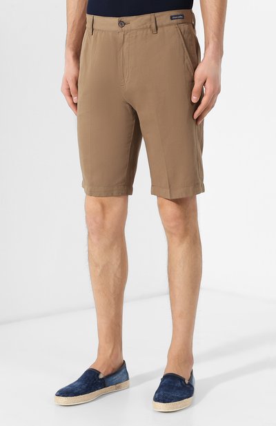 Шорты из смеси хлопка и льна PAUL&SHARK, арт. E19P4142, фото 3