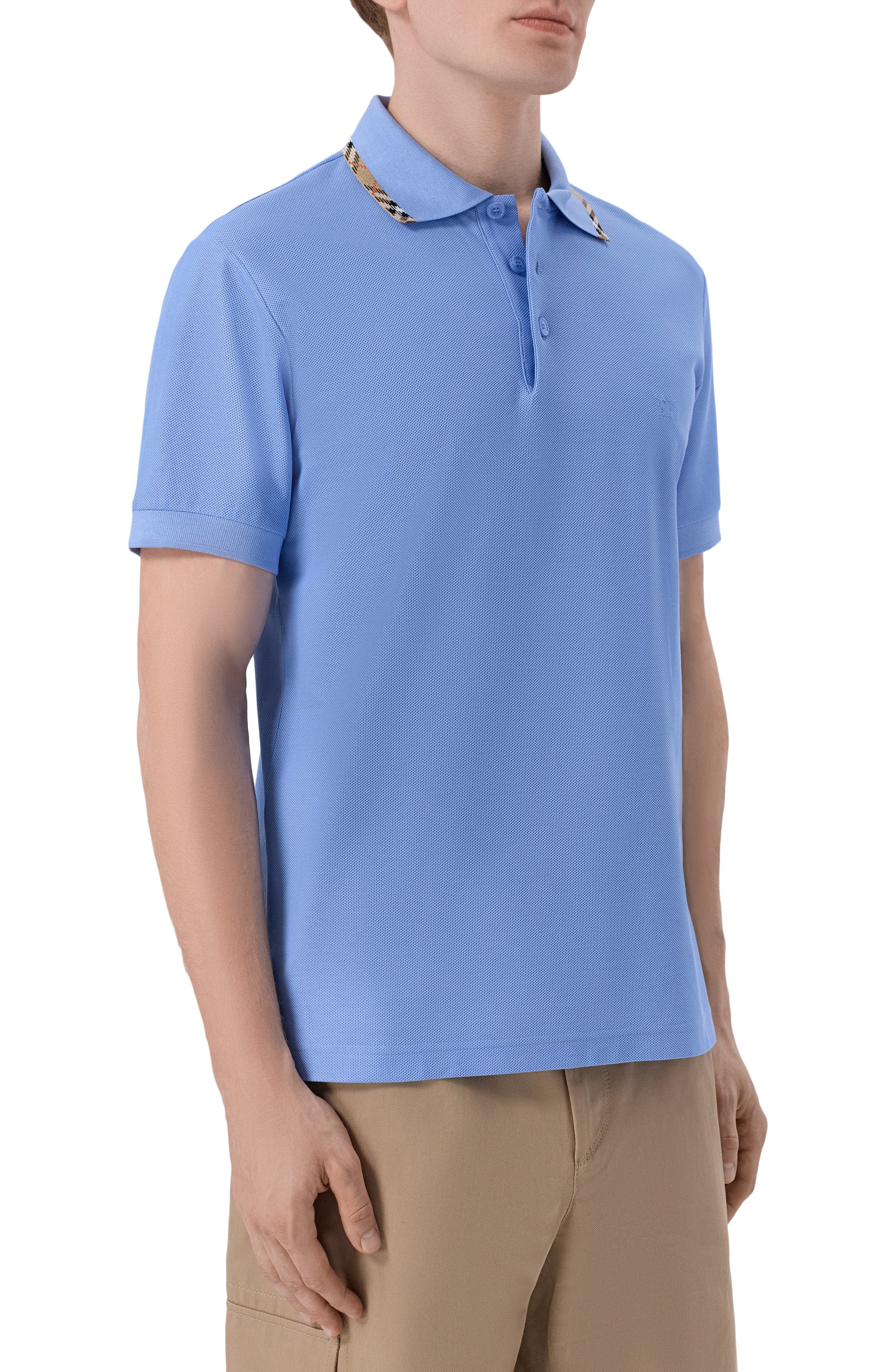 Хлопковое поло BURBERRY, арт. 8126956, фото 3