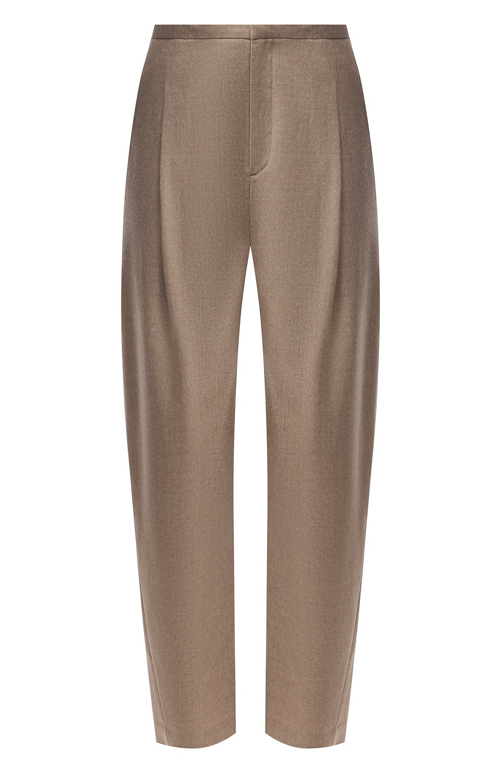 Шерстяные брюки TOTEME бежевого цвета по цене 32450 руб., арт. 211-226-708, фото 1 Шерстяные брюки TOTEME, арт. 211-226-708, фото 1