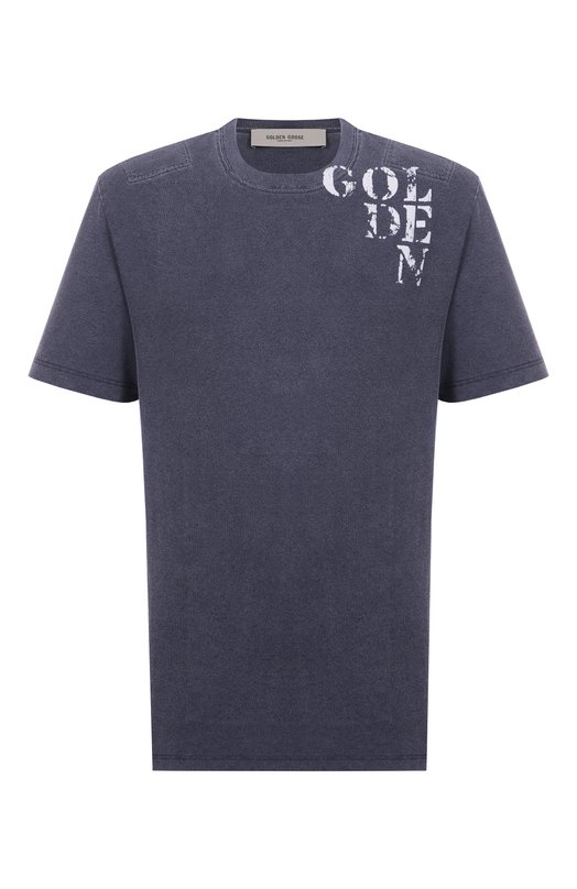 Хлопковая футболка Golden Goose Deluxe Brand GMP01220.P002136 Синий GMP01220.P002136