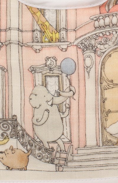 Хлопковый нагрудник ATELIER CHOUX белого цвета по цене 2495 руб., арт. SMALL BIB-M0NCEAU-G0LD SNAPS, фото 3 Хлопковый нагрудник ATELIER CHOUX, арт. SMALL BIB-M0NCEAU-G0LD SNAPS, фото 3