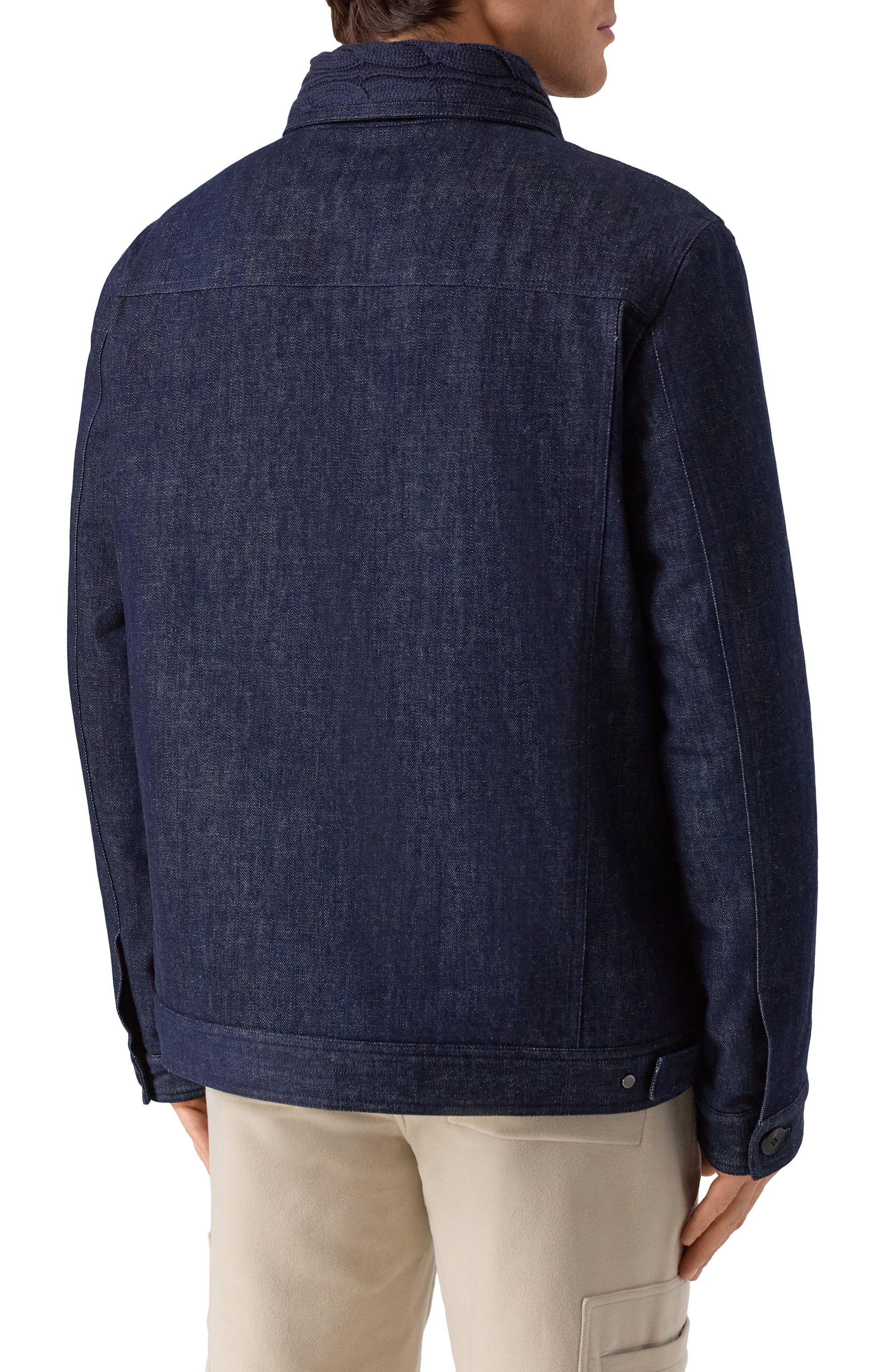 Джинсовая куртка-рубашка KITON, арт. UW2222V0438H03, фото 4