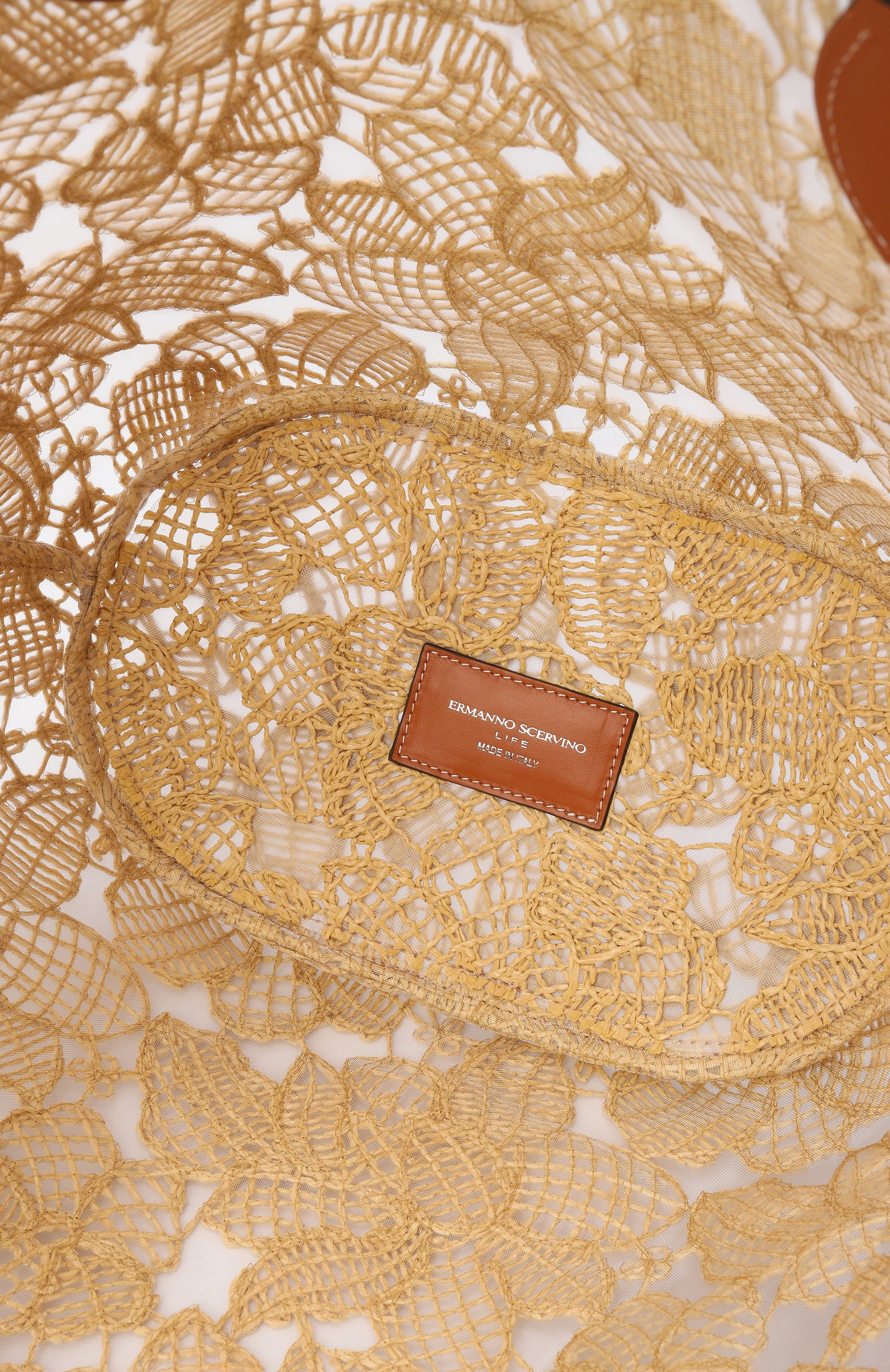 Сумка-тоут ERMANNO SCERVINO бежевого цвета по цене 104000 руб., арт. D484S500ZQP, фото 5 Сумка-тоут ERMANNO SCERVINO, арт. D484S500ZQP, фото 5