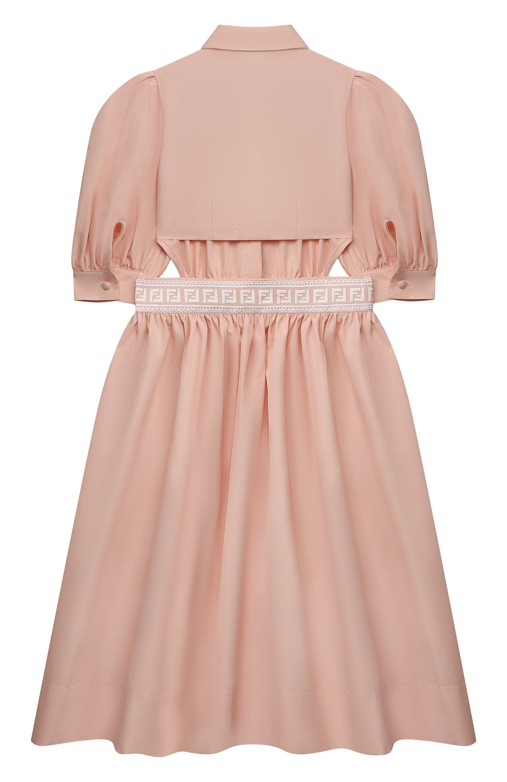 Хлопковое платье FENDI светло-розового цвета по цене 94400 руб., арт. JFB447/AEXZ/8A-12+, фото 2 Хлопковое платье FENDI, арт. JFB447/AEXZ/8A-12+, фото 2