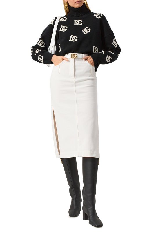 Джинсовая юбка Dolce & Gabbana F4CP1D/G8KZ4 Белый  F4CP1D/G8KZ4 Фото 2