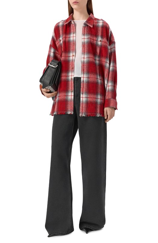 Хлопковая рубашка Addicted AD1313 Красный  AD1313 Фото 2