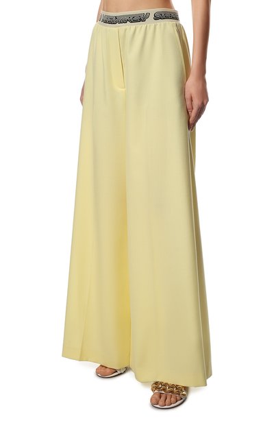 Шерстяные брюки STELLA MCCARTNEY желтого цвета по цене 85150 руб., арт. 604218/SSA36, фото 3 Шерстяные брюки STELLA MCCARTNEY, арт. 604218/SSA36, фото 3