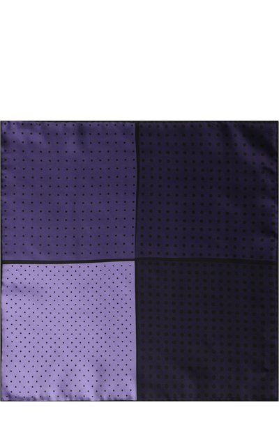 Шелковый платок с узором LANVIN фиолетового цвета по цене 7995 руб., арт. 2368/HANDKERCHIEF, фото 3 Шелковый платок с узором LANVIN, арт. 2368/HANDKERCHIEF, фото 3
