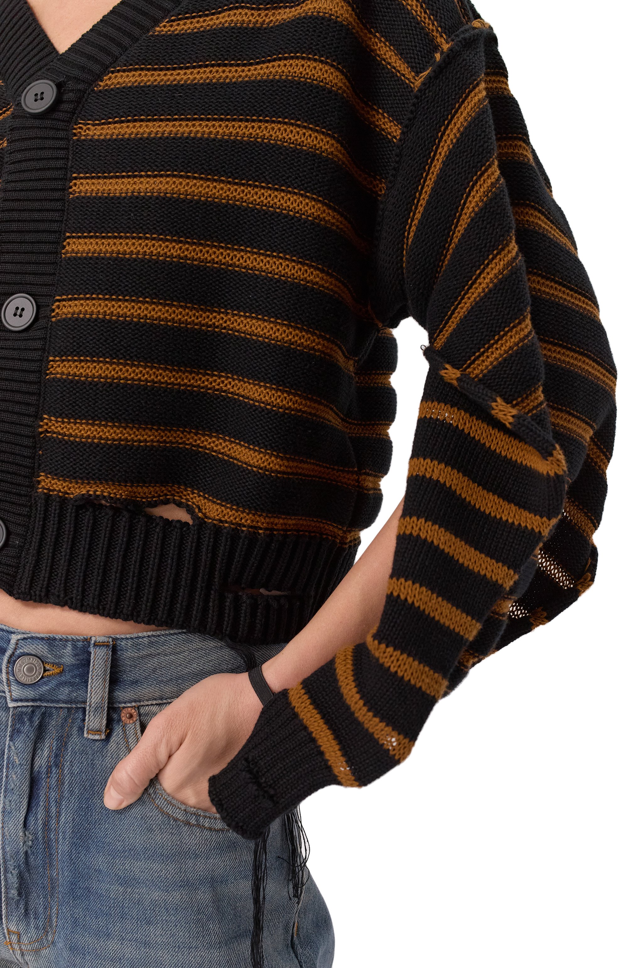 Хлопковый кардиган MM6, арт. S52HP0025/M13080, фото 5