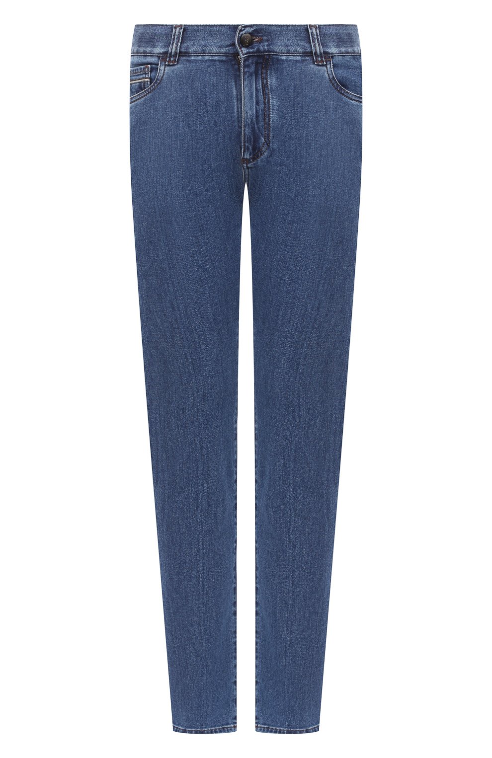 Джинсы CANALI синего цвета по цене 37800 руб., арт. 91732R/PX00818, фото 1 Джинсы CANALI, арт. 91732R/PX00818, фото 1