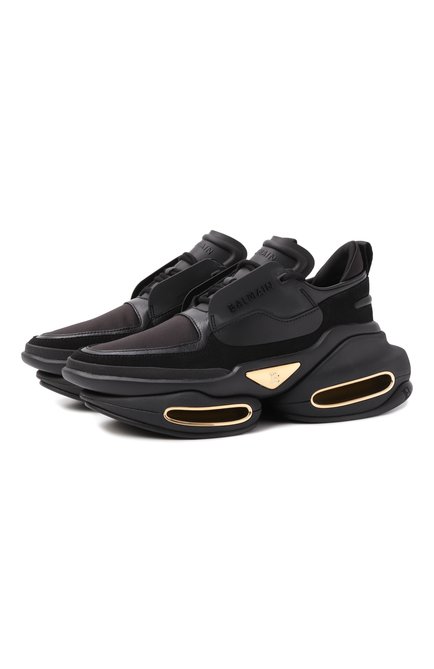 Женские кожаные кроссовки b-bold BALMAIN, арт. CN1VI541/LSLD