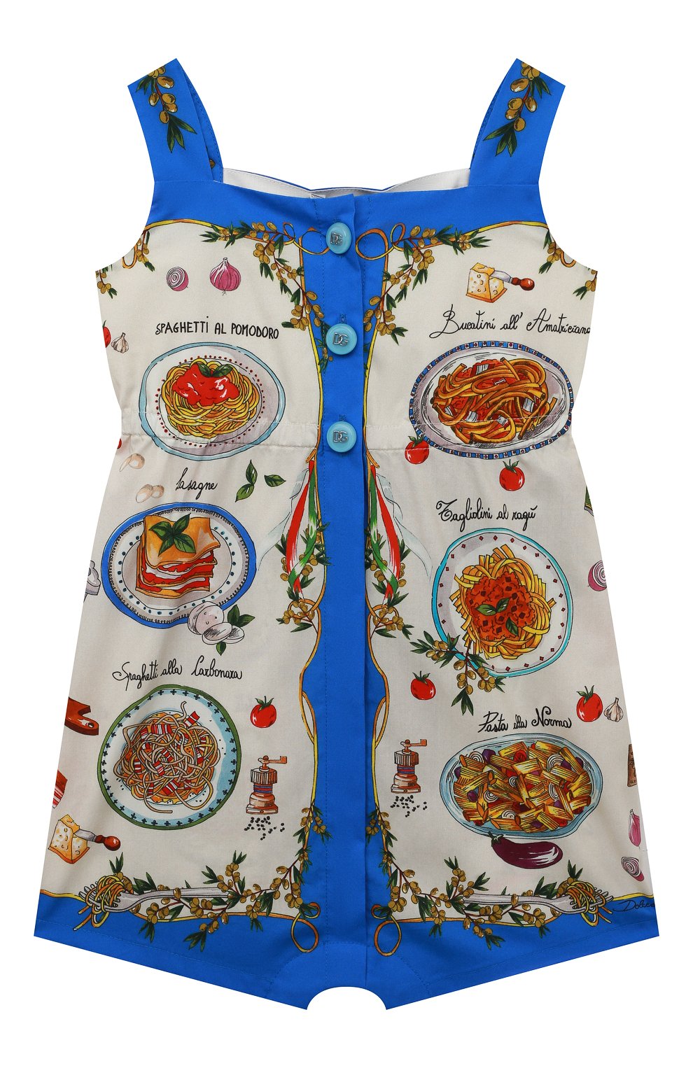 Хлопковый комбинезон DOLCE & GABBANA, арт. L21086/G7E4T, фото 2