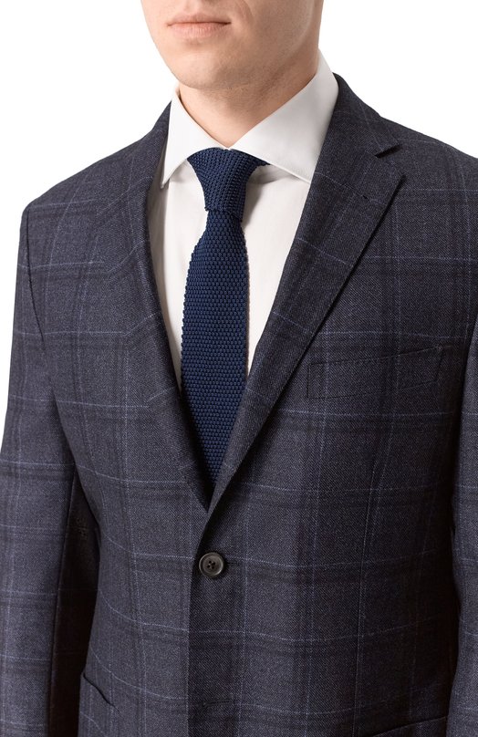 Шелковый галстук Corneliani 27U303/2720333 Синий  27U303/2720333 Фото 2