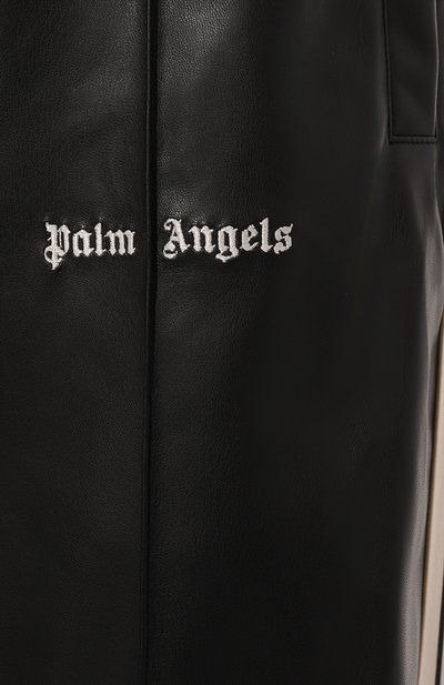 Брюки из экокожи PALM ANGELS, арт. PWCJ016F24FAB002, фото 5