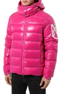 Мужская пуховик saulx MONCLER фуксия цвета, арт. 1A000.07/5963V | Фото 3 (Материал сплава: Проставлено; Материал утеплителя: Пух и перо; Рукава: Длинные; Материал внешний: Синтетический материал; Длина (верхняя одежда): Короткие; Драгоценные камни: Проставлено; Мужское Кросс-КТ: пуховик-короткий; Стили: Кэжуэл)