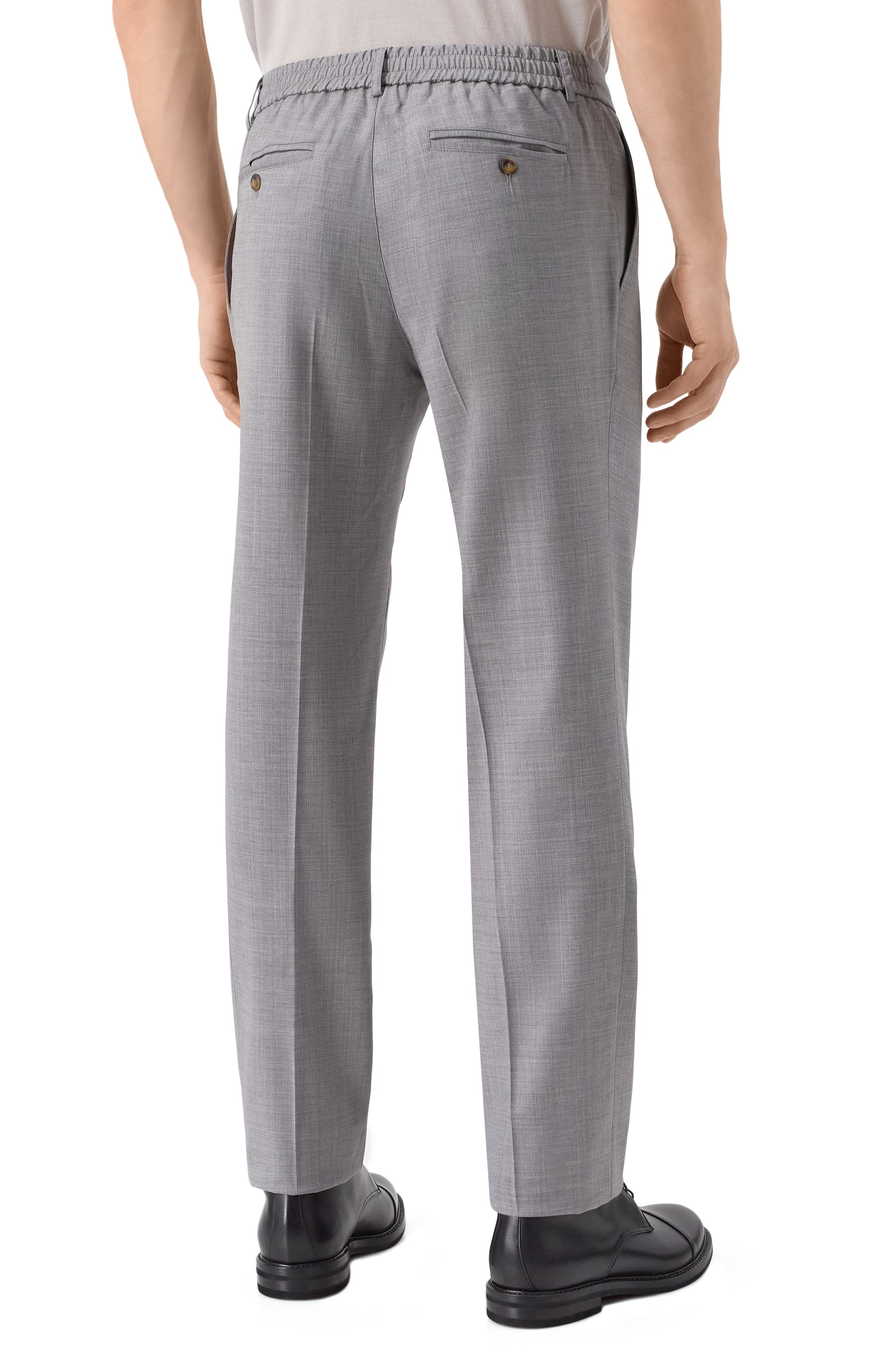 Шерстяные брюки CAPOBIANCO, арт. 18M805.UE00., фото 4