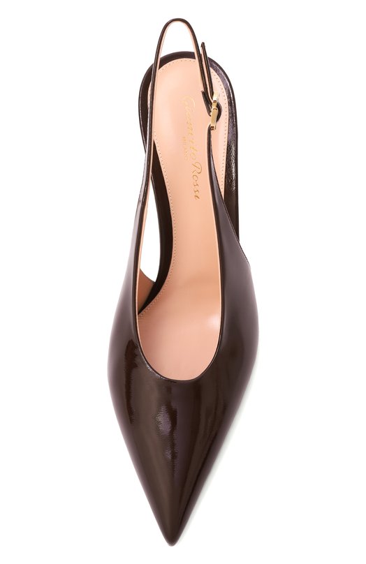 Кожаные туфли Robbie 85 Gianvito Rossi G95461.85RIC.NUIB0UR Бордовый  G95461.85RIC.NUIB0UR Фото 6