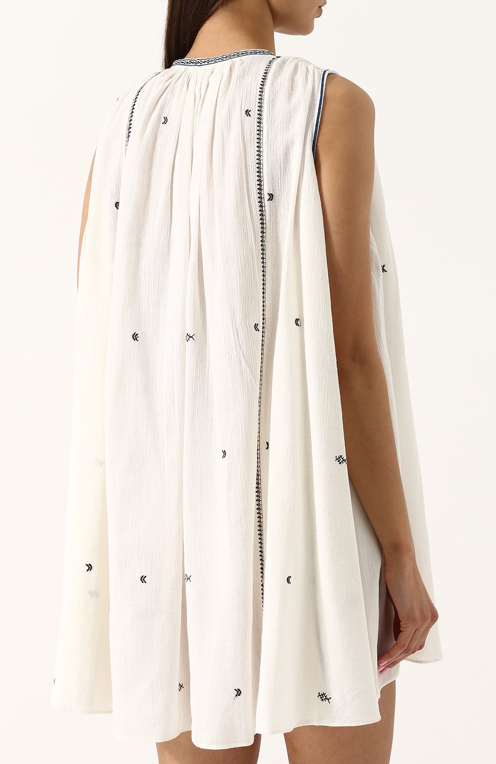 Хлопковое мини-платье свободного кроя ISABEL MARANT ETOILE, арт. R01072-18P031E/MALYA, фото 4