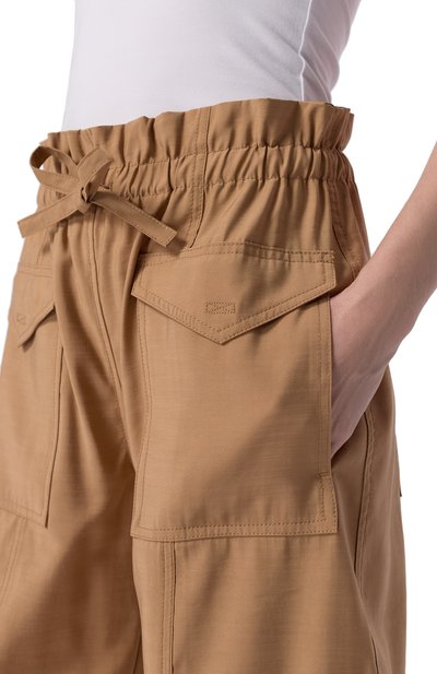 Брюки-карго из вискозы GANNI, арт. W0331/6564, фото 5