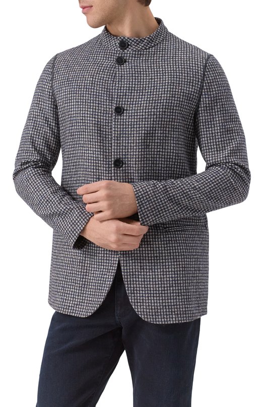 Шерстяной пиджак Giorgio Armani 0EPM60/T02SH Синий  0EPM60/T02SH Фото 3