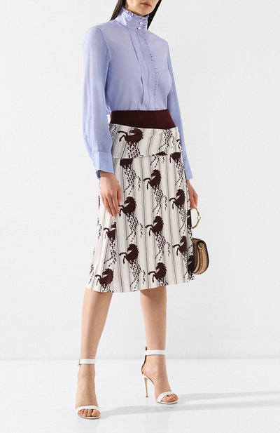 Рубашка с воротником-стойкой CHLOÉ, арт. CHC19SHT05040, фото 2