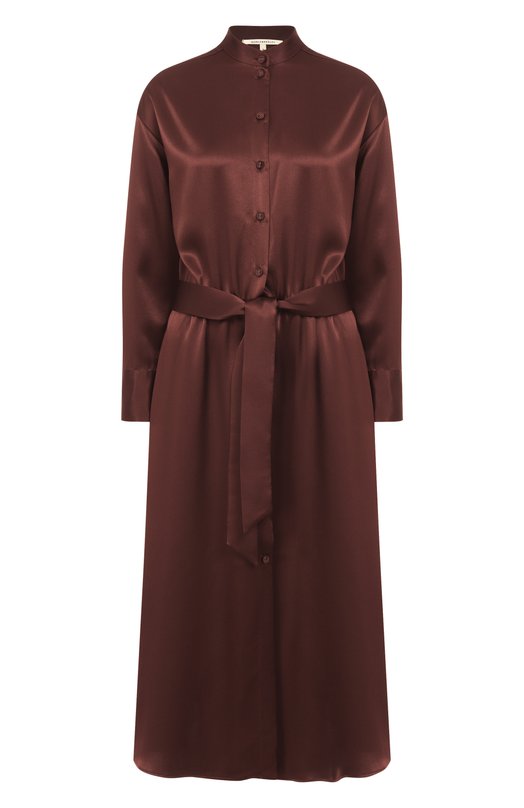 Атласное платье Noble&Brulee NB106/180825/03 Коричневый NB106/180825/03